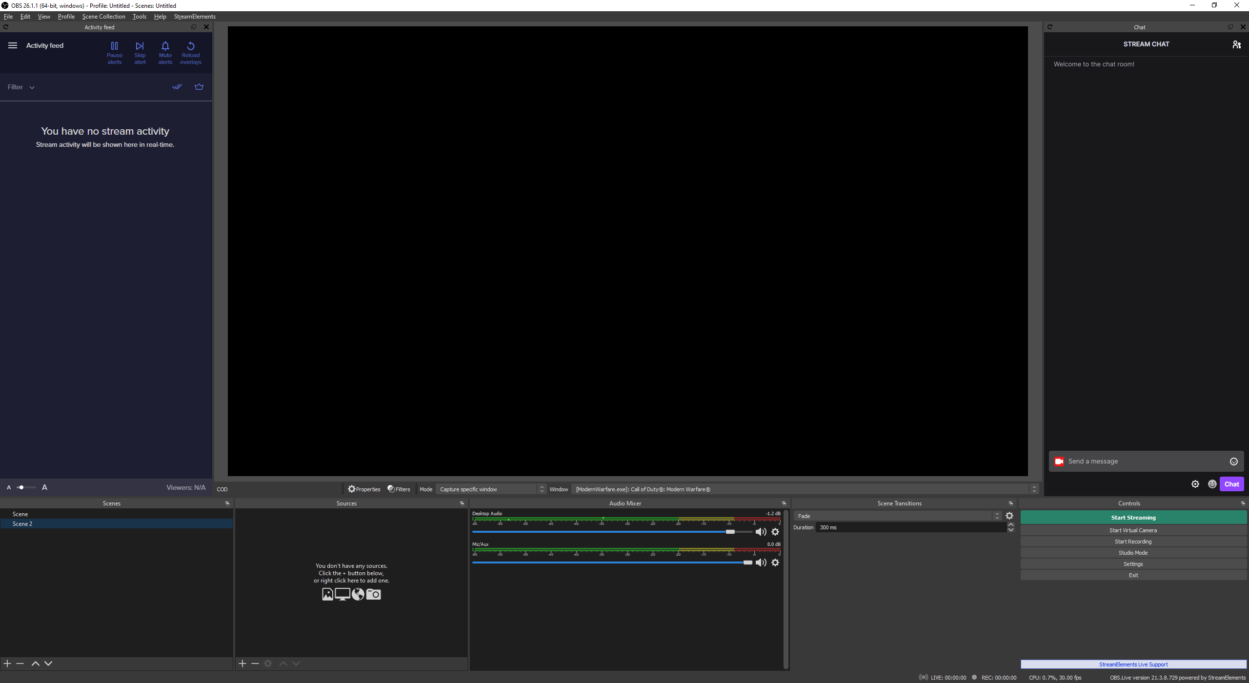 SE.Live interface screenshot from StreamElements support